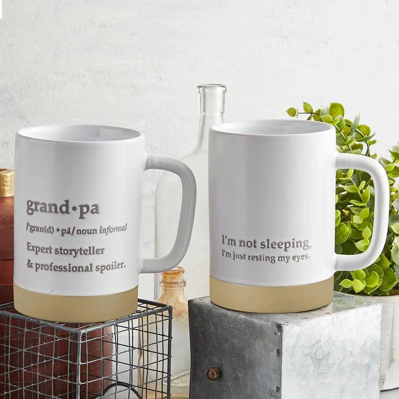 I'm Not Sleeping - I'm Just Resting Eyes Signature Mug | Stoneware Tea Coffee Cup | 17oz by The Bullish Store