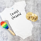 I'M WITH THE BAND Short Sleeve Baby Bodysuit Kids' Clothes La Vie Bien I'M WITH THE BAND Short Sleeve Baby Bodysuit