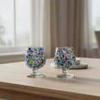 Confetti Rock Shot Glass | Handcrafted Mexican Cognac-Style Glass
