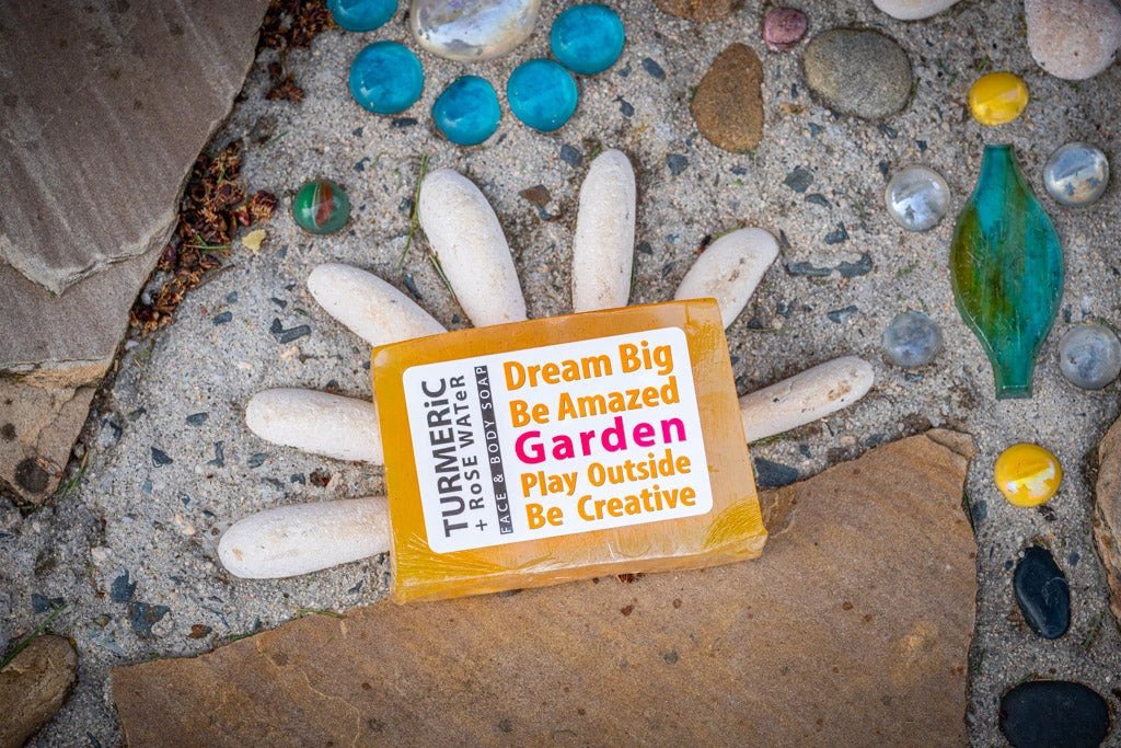 TURMERiC + Rose WATeR FACE & BODY SOAP 5 oz. by Essential Journeys