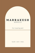 Marrakesh (Marrakech) Planner & Travel Guidebook | Printed for Mindful Travelers
