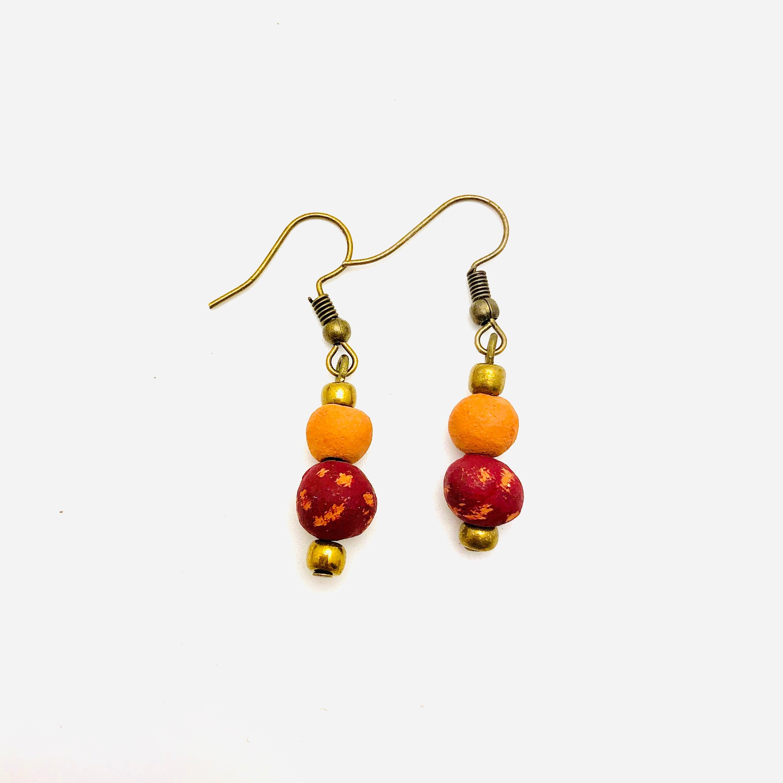 Antiqued Aromatherapy Earrings