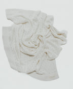 Vanilla White Pointelle Knit Blanket by Little Mae & Co