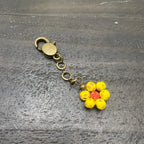 Ceramic Daisy Keychain