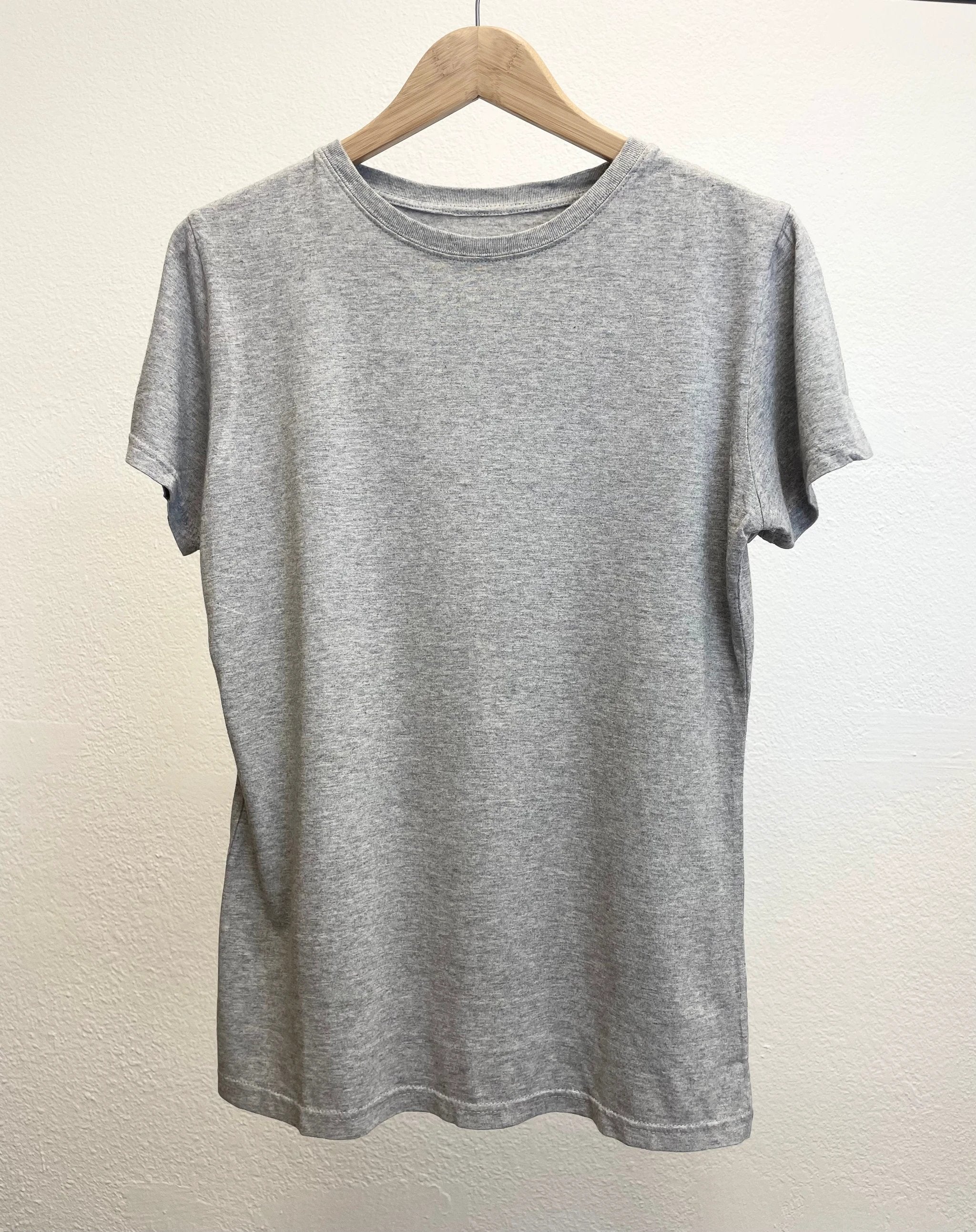 Spun Bamboo Women's Bamboo/Cotton Short Sleeve Crew Neck T-Shirt - Heather Grey by Spun Bamboo