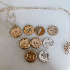 Hand Stamped Medium Coin Necklace by Derive Jewelry