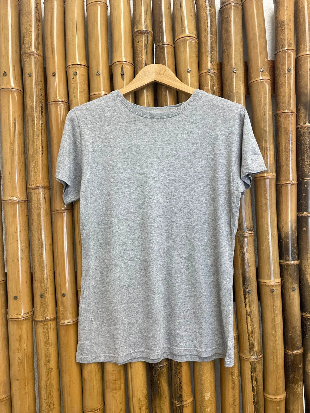 Spun Bamboo Women's Bamboo/Cotton Short Sleeve Crew Neck T-Shirt - Heather Grey by Spun Bamboo