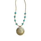 Steel Drum Medallion Necklace