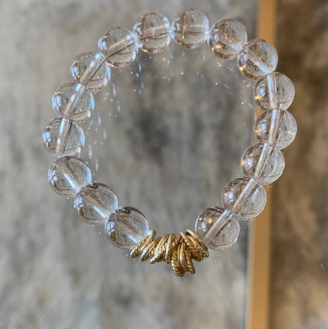 Clear Bubble Bead Bracelet by Grace Designs