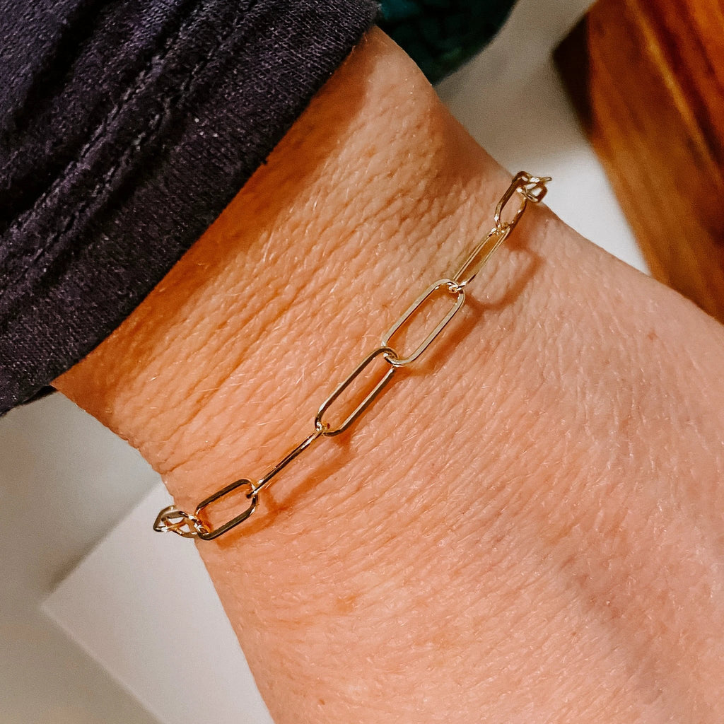 Paperclip Chain Link Bracelet by Derive Jewelry