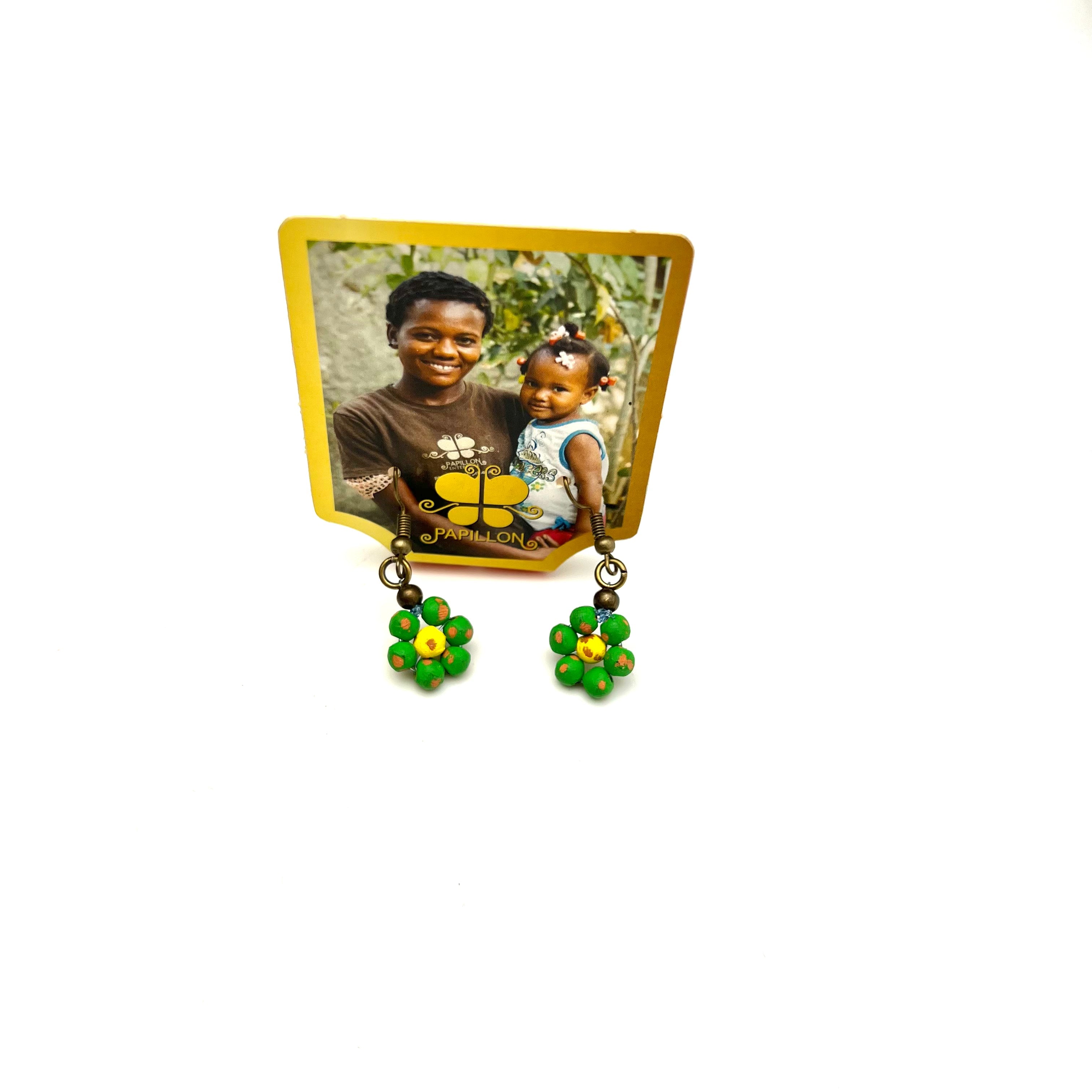 Ceramic Daisy Earring