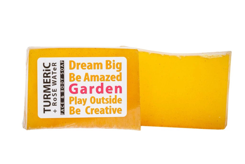 TURMERiC + Rose WATeR FACE & BODY SOAP 5 oz. by Essential Journeys