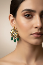 Kundan earrings by Kurti Connection USA
