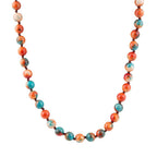 Immeasurable Multicolor Ocean Jade Golden Wrap Necklace Necklaces La Vie Bien Immeasurable Multicolor Ocean Jade Golden Wrap Necklace