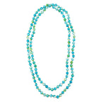 Immeasurable Ocean jade Blue Knotted Necklace by Barse Jewelry