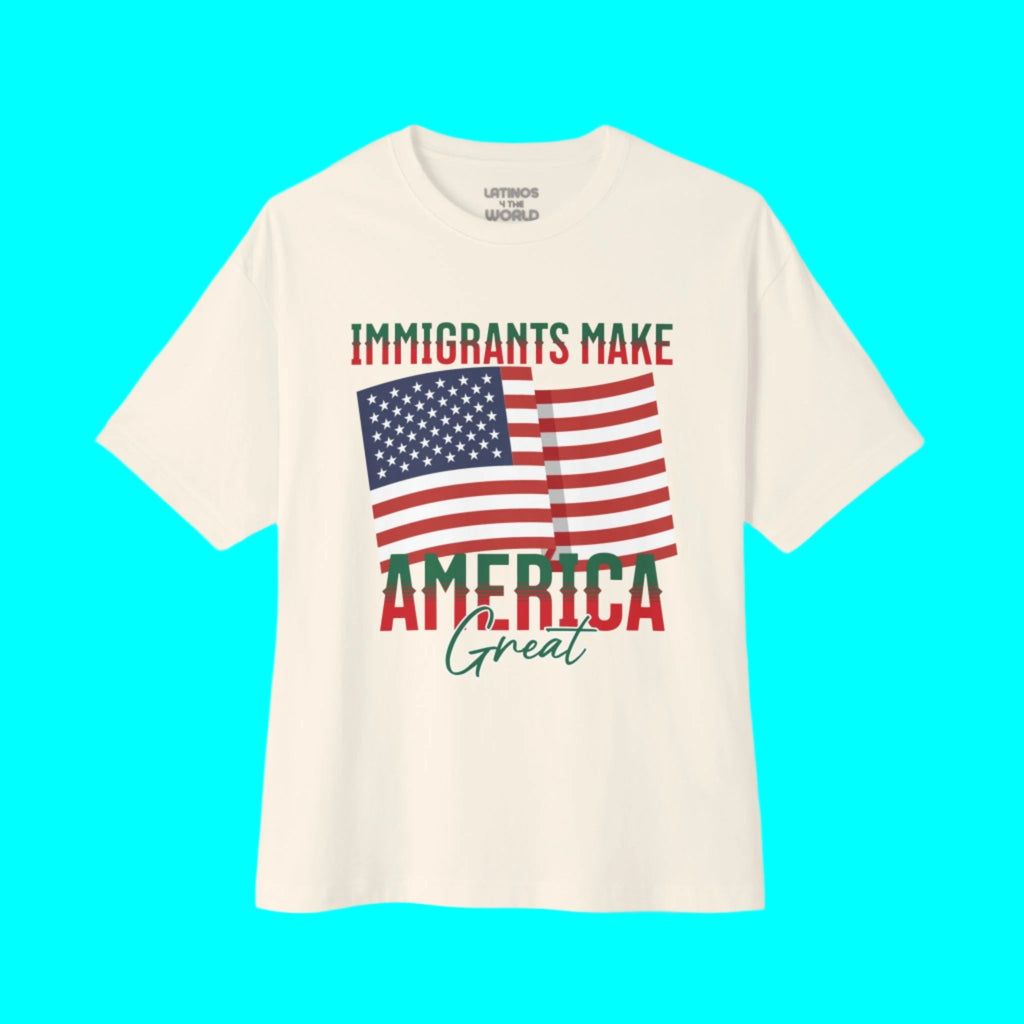 Immigrants Make America Great T-shirt | Latino Viral Tees | 3 Colors T-Shirt La Vie Bien Immigrants Make America Great T-shirt | Latino Viral Tees | 3 Colors