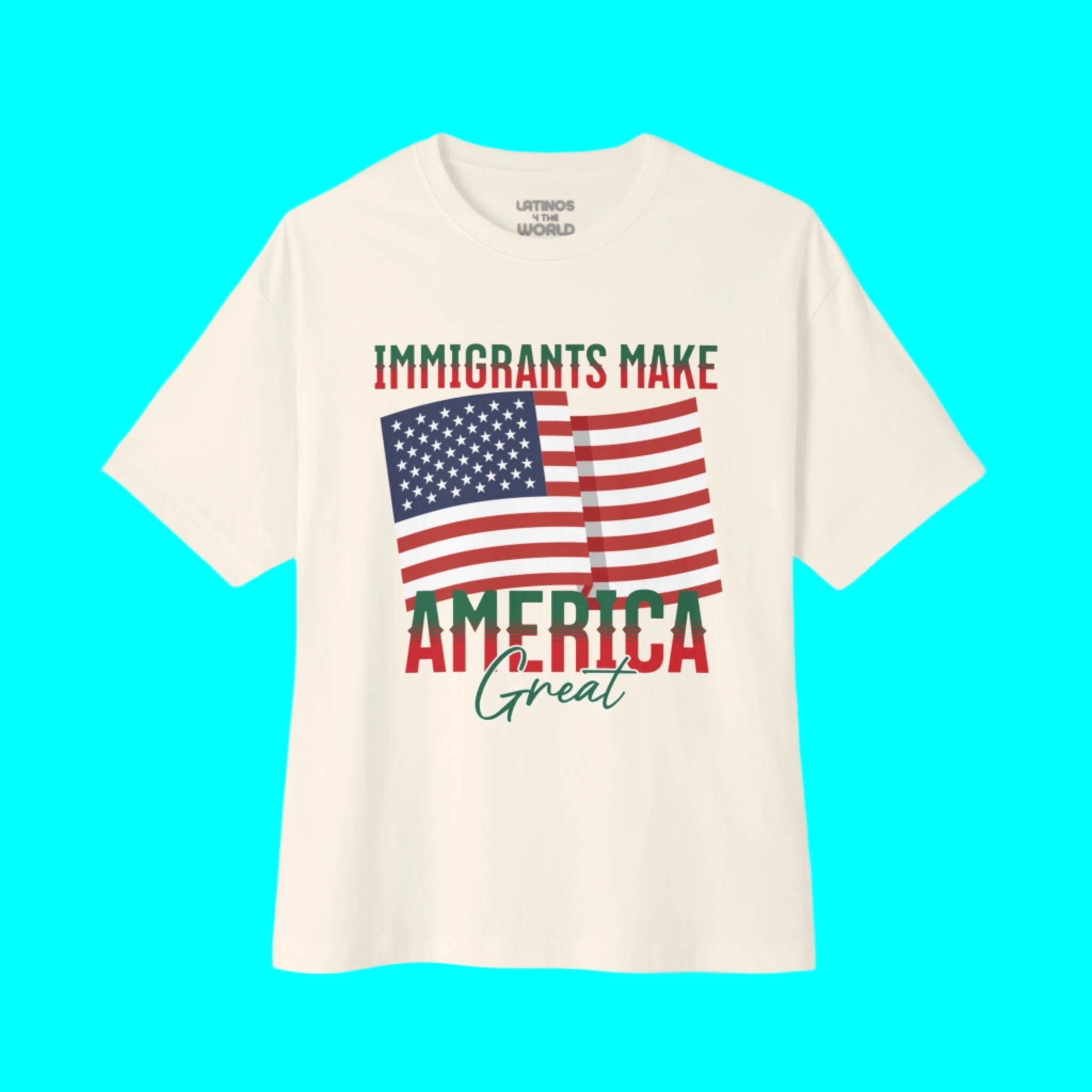 Immigrants Make America Great T-shirt | Latino Viral Tees | 3 Colors T-Shirt La Vie Bien Immigrants Make America Great T-shirt | Latino Viral Tees | 3 Colors