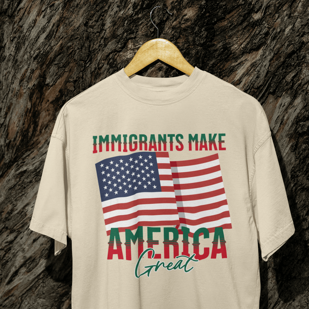 Immigrants Make America Great T-shirt | Latino Viral Tees | 3 Colors T-Shirt La Vie Bien Immigrants Make America Great T-shirt | Latino Viral Tees | 3 Colors