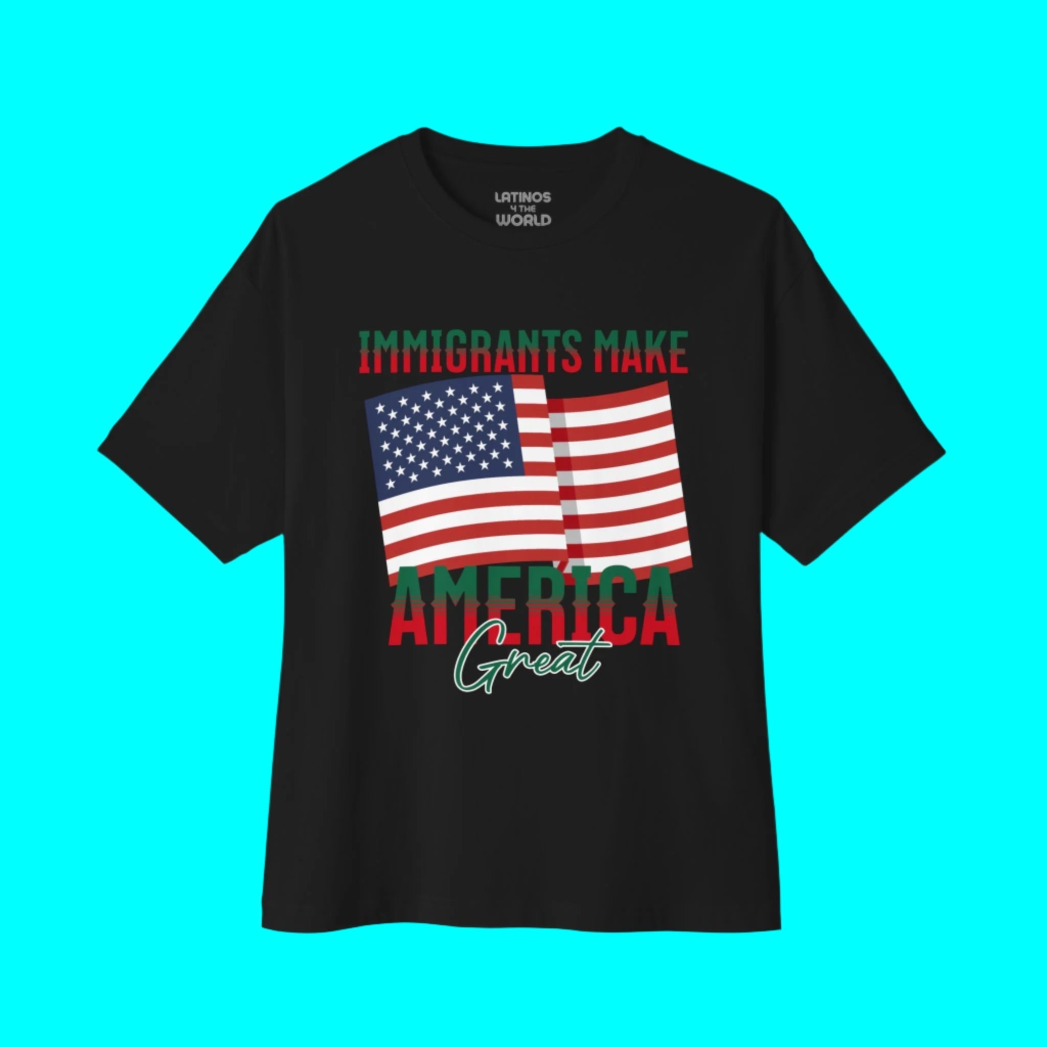 Immigrants Make America Great T-shirt | Latino Viral Tees | 3 Colors T-Shirt La Vie Bien Immigrants Make America Great T-shirt | Latino Viral Tees | 3 Colors