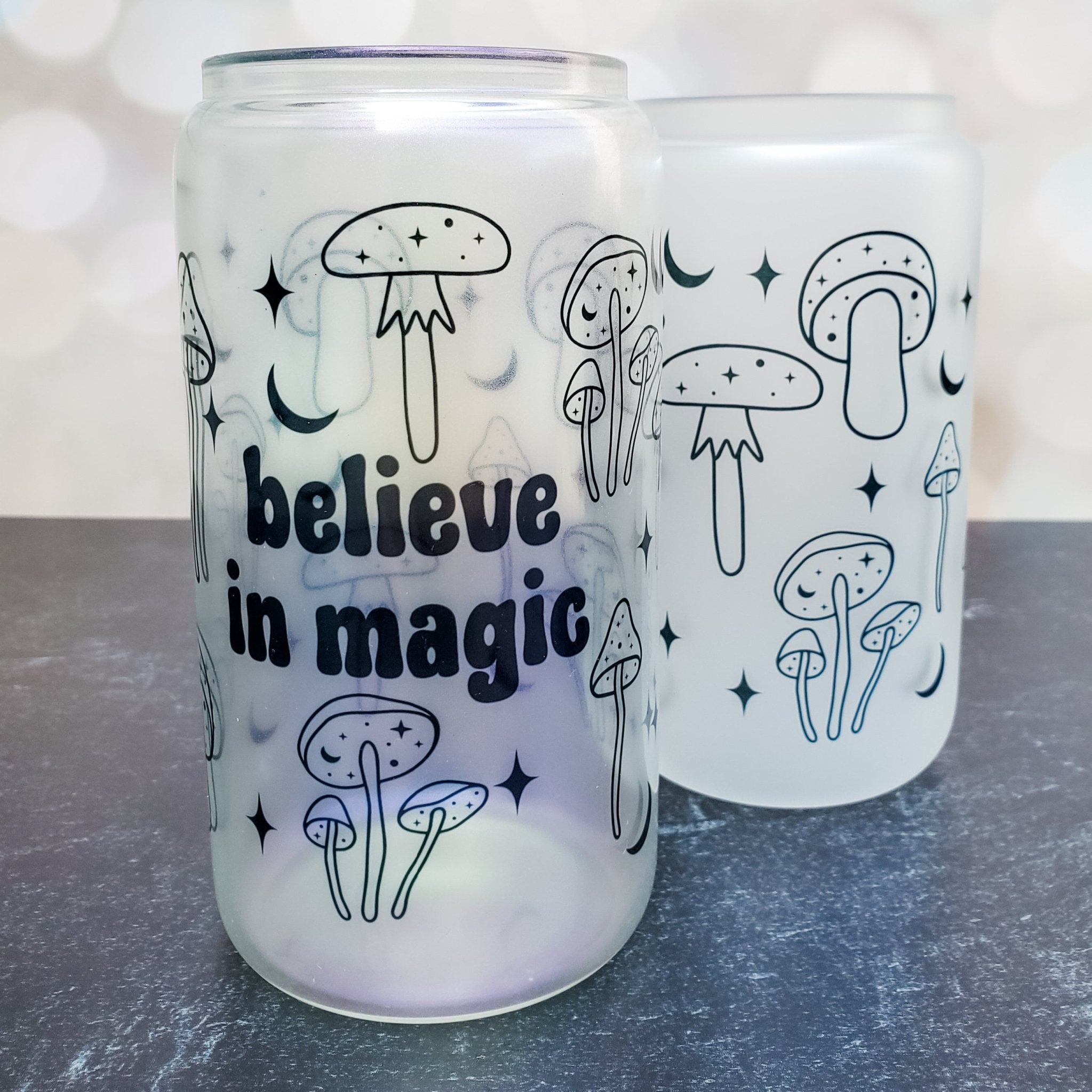 Imperfect 16oz Glass Can Cups Drinkware La Vie Bien Imperfect 16oz Glass Can Cups