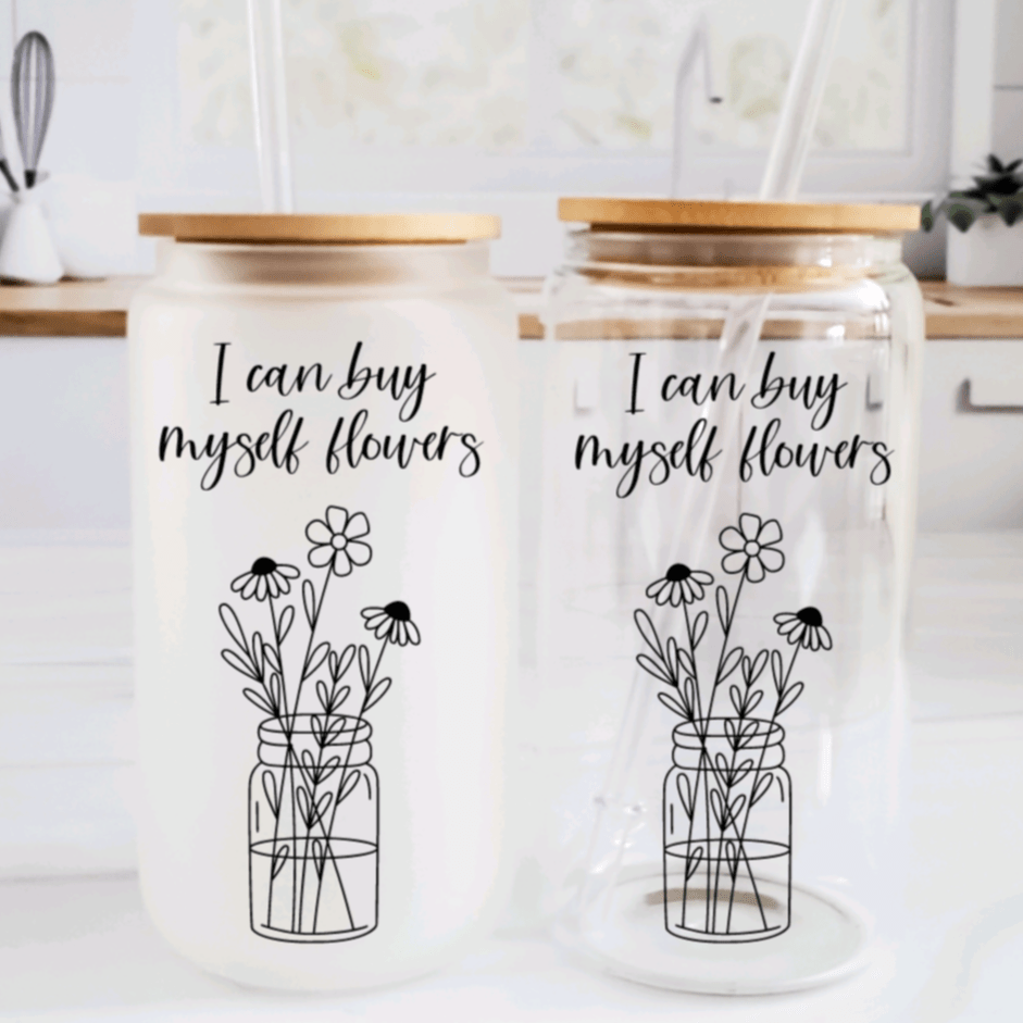 Imperfect 16oz Glass Can Cups Drinkware La Vie Bien Imperfect 16oz Glass Can Cups