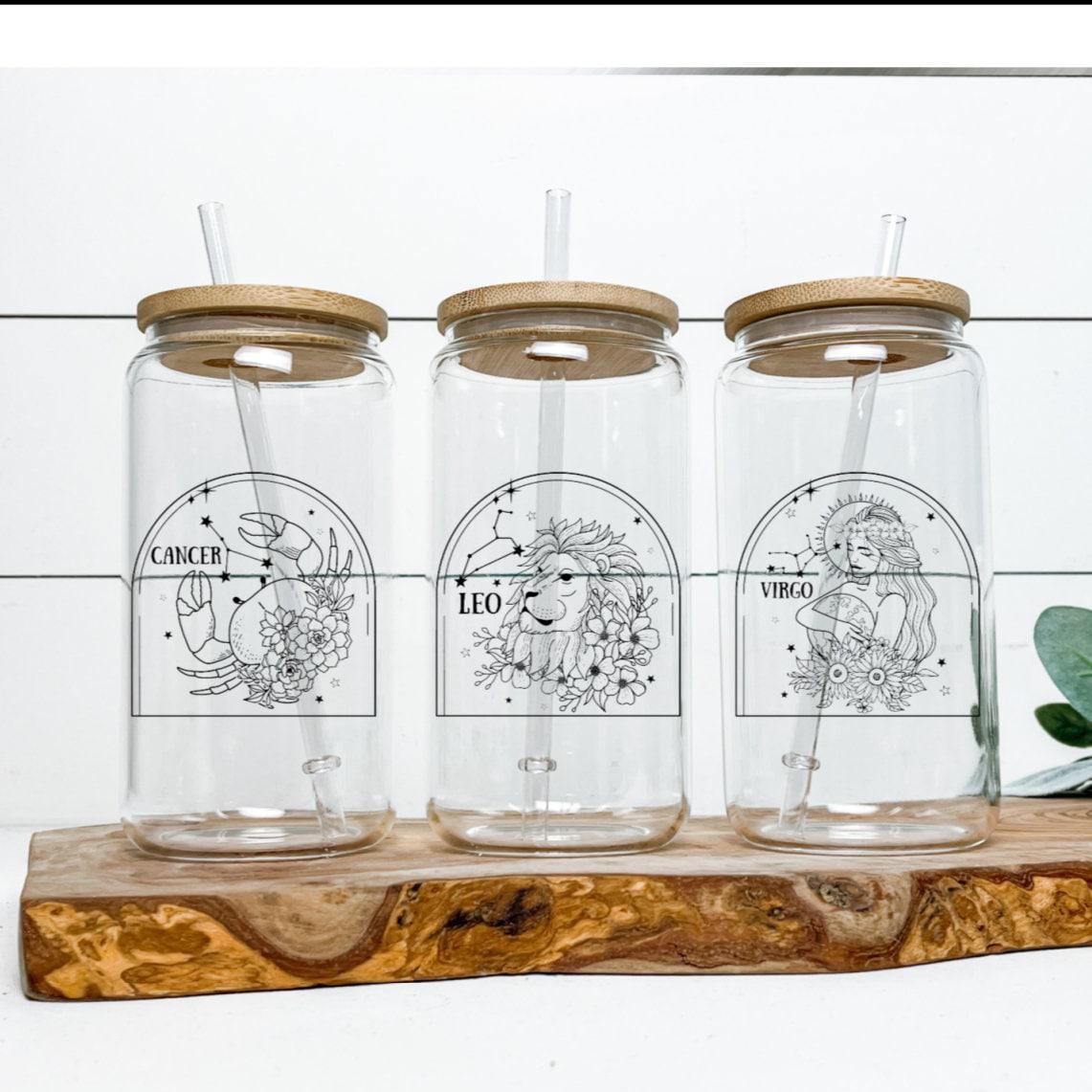 Imperfect 16oz Glass Can Cups Drinkware La Vie Bien Imperfect 16oz Glass Can Cups