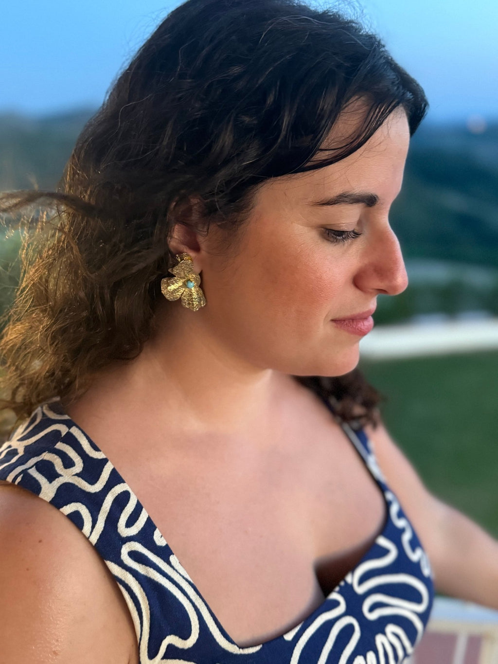 In Bloom Stud Earrings La Vie Bien In Bloom Stud Earrings