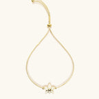 In Full Bloom Diamond Lotus Charm Bracelet