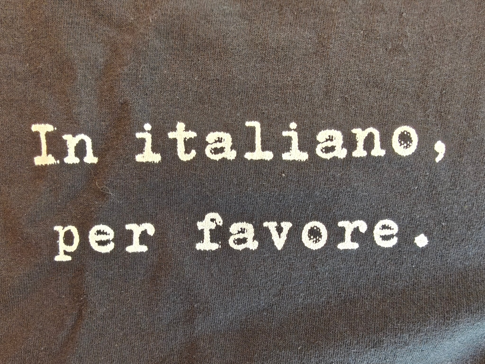 In Italiano, Per Favore. Graphic Tee, Minimalist Italian Phrase T-Shirt T-Shirt La Vie Bien In Italiano, Per Favore. Graphic Tee, Minimalist Italian Phrase T-Shirt