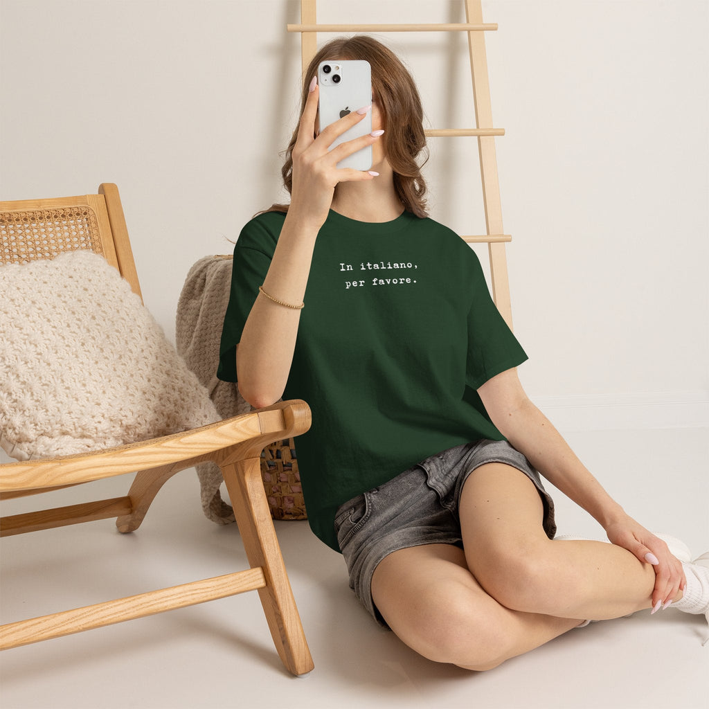 In Italiano, Per Favore. Graphic Tee, Minimalist Italian Phrase T-Shirt T-Shirt La Vie Bien In Italiano, Per Favore. Graphic Tee, Minimalist Italian Phrase T-Shirt