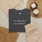 In Italiano, Per Favore. Graphic Tee, Minimalist Italian Phrase T-Shirt T-Shirt La Vie Bien In Italiano, Per Favore. Graphic Tee, Minimalist Italian Phrase T-Shirt