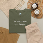 In Italiano, Per Favore. Graphic Tee, Minimalist Italian Phrase T-Shirt T-Shirt La Vie Bien In Italiano, Per Favore. Graphic Tee, Minimalist Italian Phrase T-Shirt