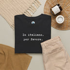 In Italiano, Per Favore. Graphic Tee, Minimalist Italian Phrase T-Shirt T-Shirt La Vie Bien In Italiano, Per Favore. Graphic Tee, Minimalist Italian Phrase T-Shirt