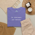 In Italiano, Per Favore. Graphic Tee, Minimalist Italian Phrase T-Shirt T-Shirt La Vie Bien In Italiano, Per Favore. Graphic Tee, Minimalist Italian Phrase T-Shirt