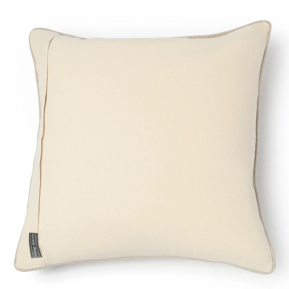 Inaya Linen Floral Throw Pillow Cover, Ruby on White by White Cliff Studio