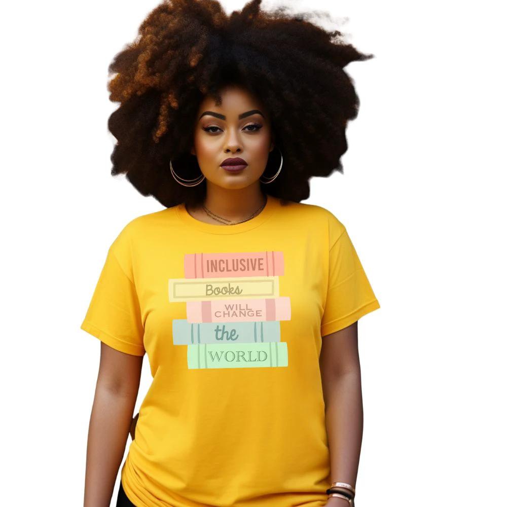 Inclusive Books Stack Classic Tee by Kind Cotton