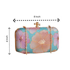 Indian Ethnic Designer Clutch with Ethnic Embroidery of Flower Design Clutch La Vie Bien Indian Ethnic Designer Clutch with Ethnic Embroidery of Flower Design