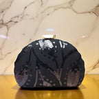 Indian Ethnic Designer Sequence Work Clutch with Unique Shape Clutch La Vie Bien Indian Ethnic Designer Sequence Work Clutch with Unique Shape