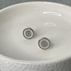 Indian Flag Chakra Studs by Modern Desi