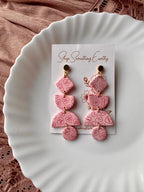 Indie earrings in Pink Conversation Hearts, 14k gold plated & nickel free