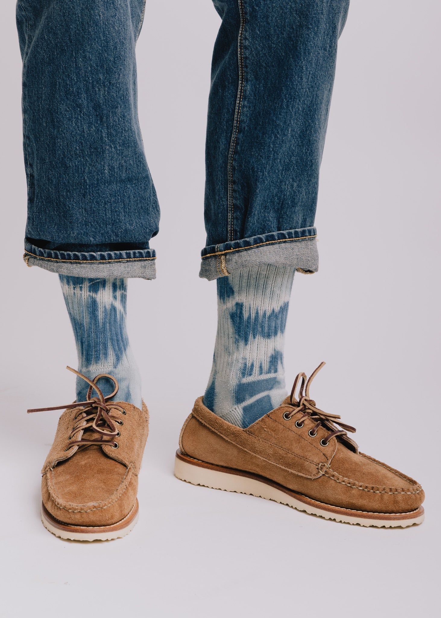 Indigo-Dyed Retro Crew Retro La Vie Bien Indigo-Dyed Retro Crew