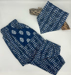 Indigo Fishbone Harem Pants Baby Pants La Vie Bien Indigo Fishbone Harem Pants