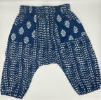 Indigo Fishbone Harem Pants Baby Pants La Vie Bien Indigo Fishbone Harem Pants