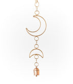 Indukala Small Moon Phase Bell Wind Chime - Handmade HME stock line La Vie Bien Indukala Small Moon Phase Bell Wind Chime - Handmade