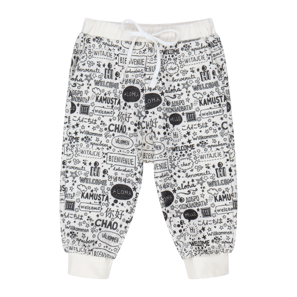 Infant Hello Jogger Set – Multicultural Baby Outfit