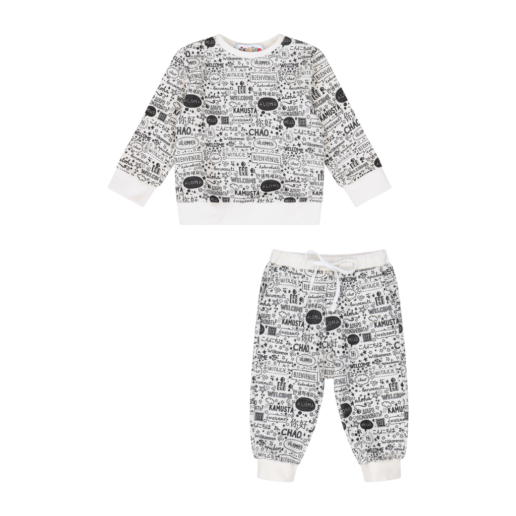 Infant Hello Jogger Set – Multicultural Baby Outfit
