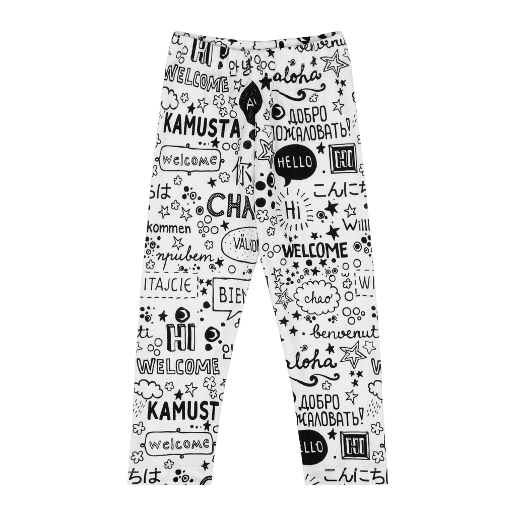 Infant Hello Leggings - Cozy Multicultural Baby Pants