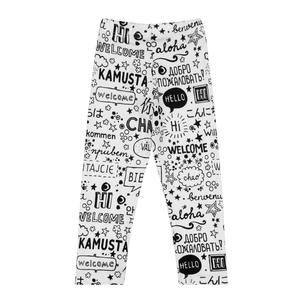 Infant Hello Leggings - Cozy Multicultural Baby Pants