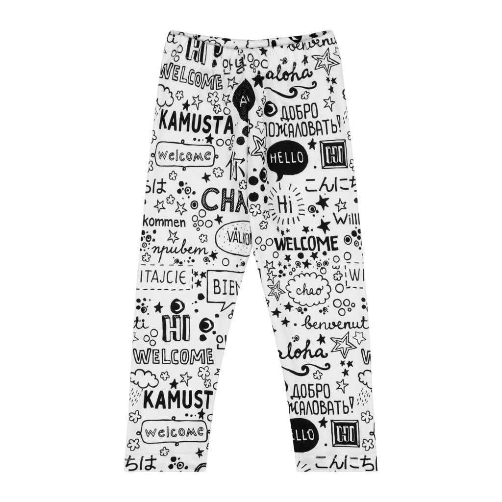 Infant Hello Leggings - Cozy Multicultural Baby Pants