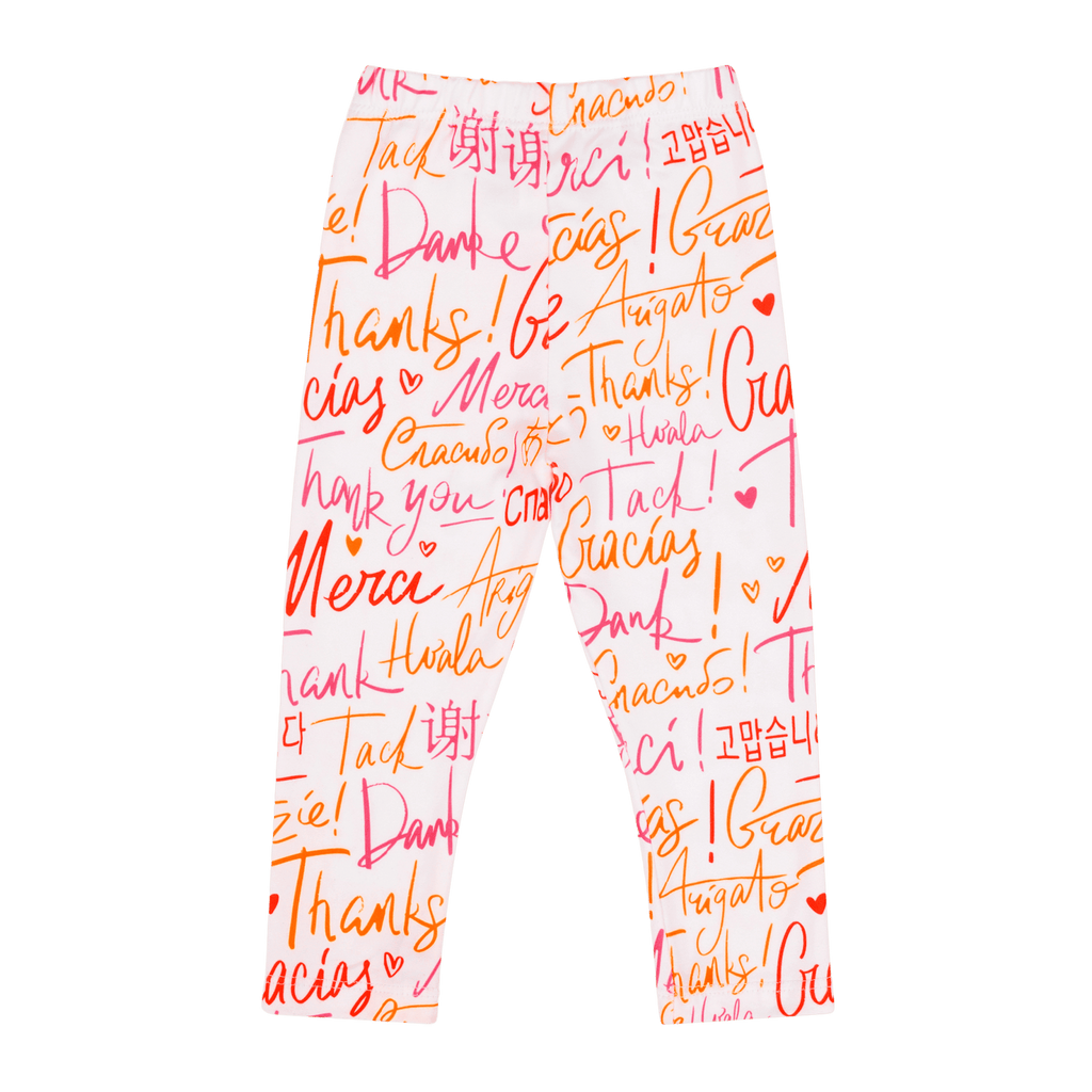 Infant Thank You Leggings - Multicultural Baby Apparel | Cozy Everyday Wear